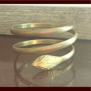 Gold Snake Bangle